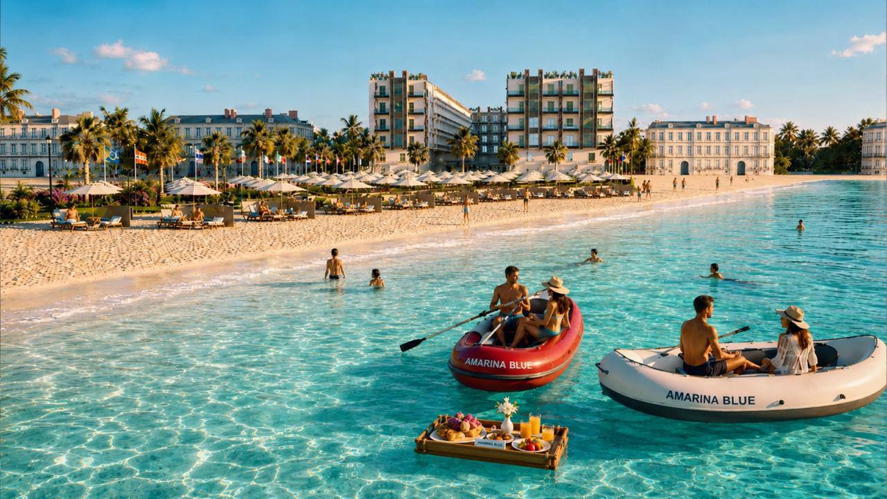 Студия в Amarina Blue Resort с прямым выходом к морю — 